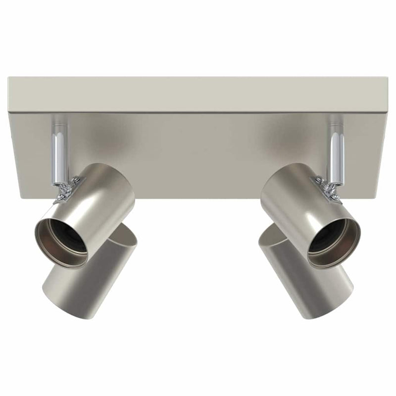 Load image into Gallery viewer, Vidaxl plafondspot met schijnwerpers nikkel 26,5 x 26 x 11,5 cm metaal

