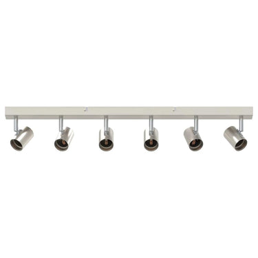Vidaxl plafondspot met schijnwerpers nikkel 73 x 6,5 x 11,5 cm metaal