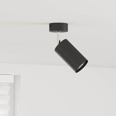 Vidaxl plafondspot met schijnwerpers zwart 6 x 6 x 16 cm metaal