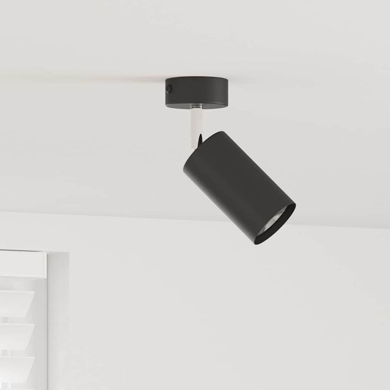 Load image into Gallery viewer, Vidaxl plafondspot met schijnwerpers zwart 6 x 6 x 16 cm metaal

