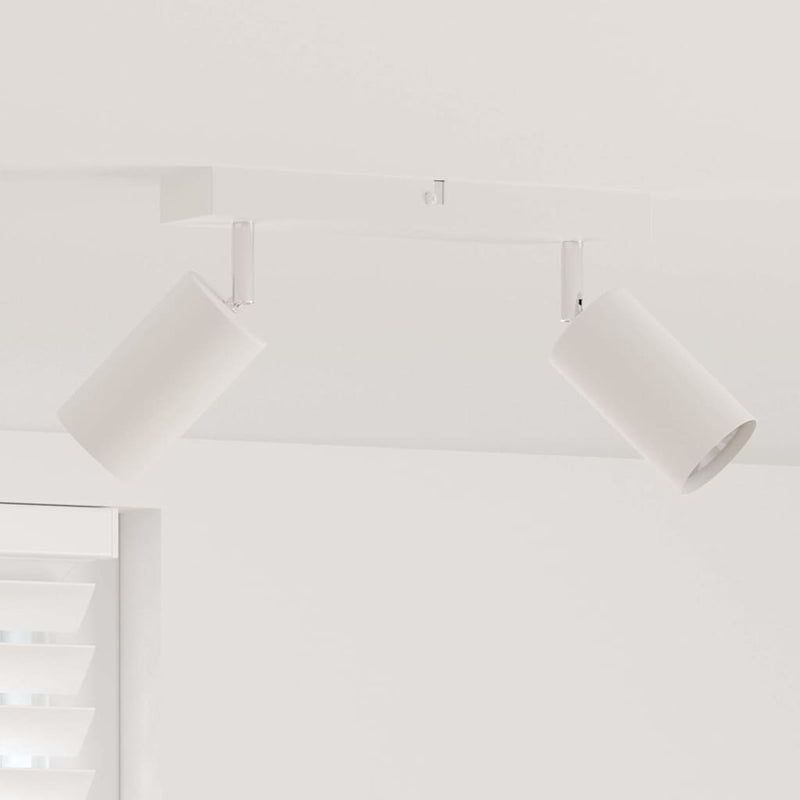 Load image into Gallery viewer, Vidaxl plafondspot met schijnwerpers wit 26 x 6 x 16 cm metaal
