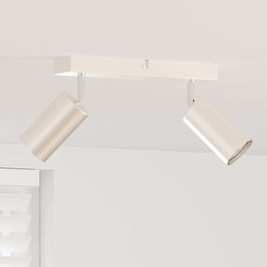 Vidaxl plafondspot met schijnwerpers nikkel 26 x 6 x 16 cm metaal