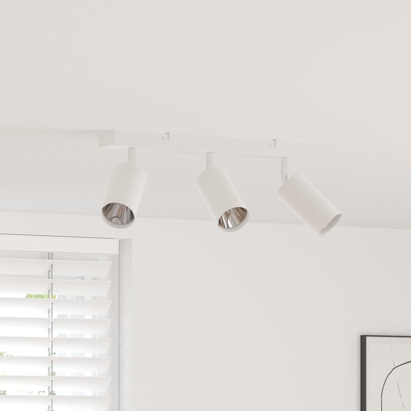 Load image into Gallery viewer, Vidaxl plafondspot met schijnwerpers wit 38 x 6 x 16 cm metaal
