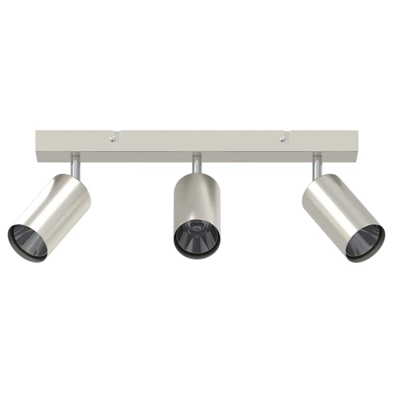Load image into Gallery viewer, Vidaxl plafondspot met schijnwerpers nikkel 38 x 6 x 16 cm metaal
