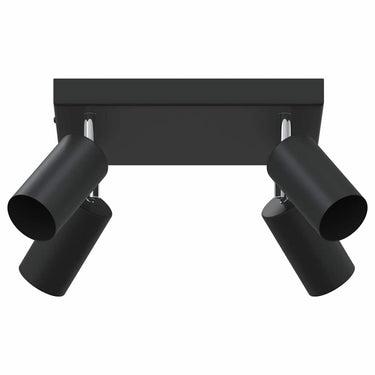 Vidaxl plafondspot met schijnwerpers zwart 26 x 26 x 16 cm metaal