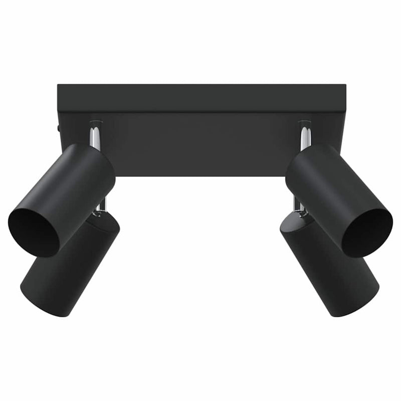 Load image into Gallery viewer, Vidaxl plafondspot met schijnwerpers zwart 26 x 26 x 16 cm metaal
