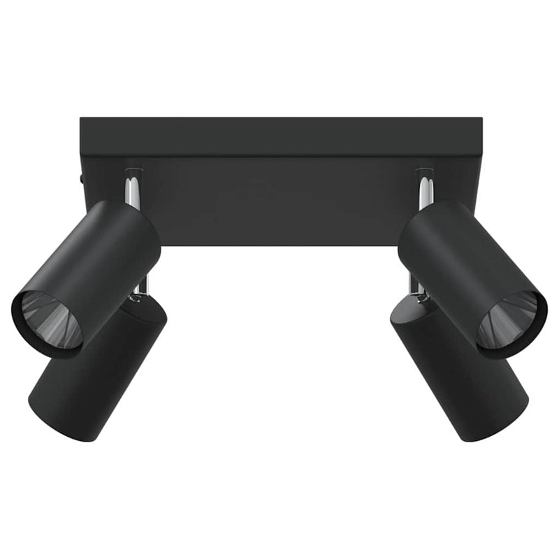 Load image into Gallery viewer, Vidaxl plafondspot met schijnwerpers zwart 26 x 26 x 16 cm metaal
