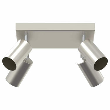 Vidaxl plafondspot met schijnwerpers nikkel 26 x 26 x 16 cm metaal