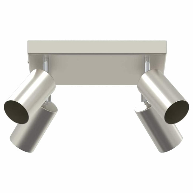 Load image into Gallery viewer, Vidaxl plafondspot met schijnwerpers nikkel 26 x 26 x 16 cm metaal
