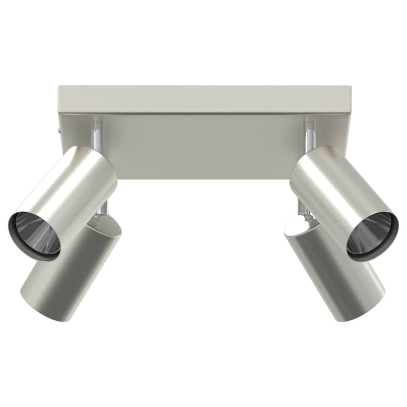Load image into Gallery viewer, Vidaxl plafondspot met schijnwerpers nikkel 26 x 26 x 16 cm metaal
