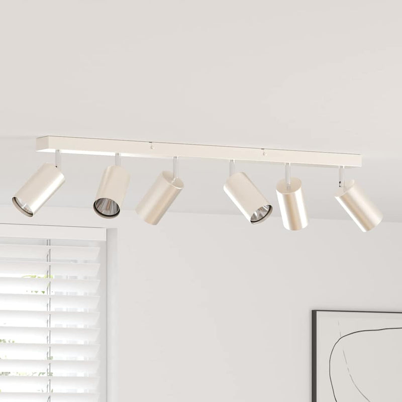 Load image into Gallery viewer, Vidaxl plafondspot met schijnwerpers nikkel 73 x 6 x 16 cm metaal

