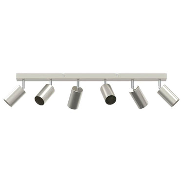Vidaxl plafondspot met schijnwerpers nikkel 73 x 6 x 16 cm metaal
