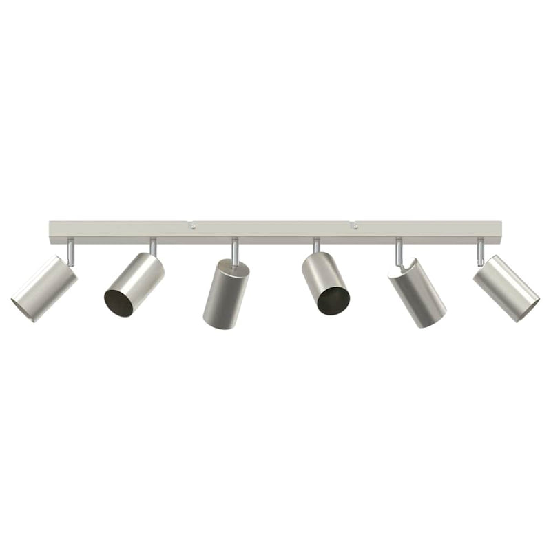 Load image into Gallery viewer, Vidaxl plafondspot met schijnwerpers nikkel 73 x 6 x 16 cm metaal
