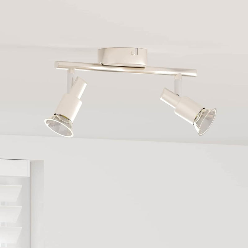 Load image into Gallery viewer, Vidaxl plafondspot met schijnwerpers nikkel 25,5 x 8 x 11 cm staal
