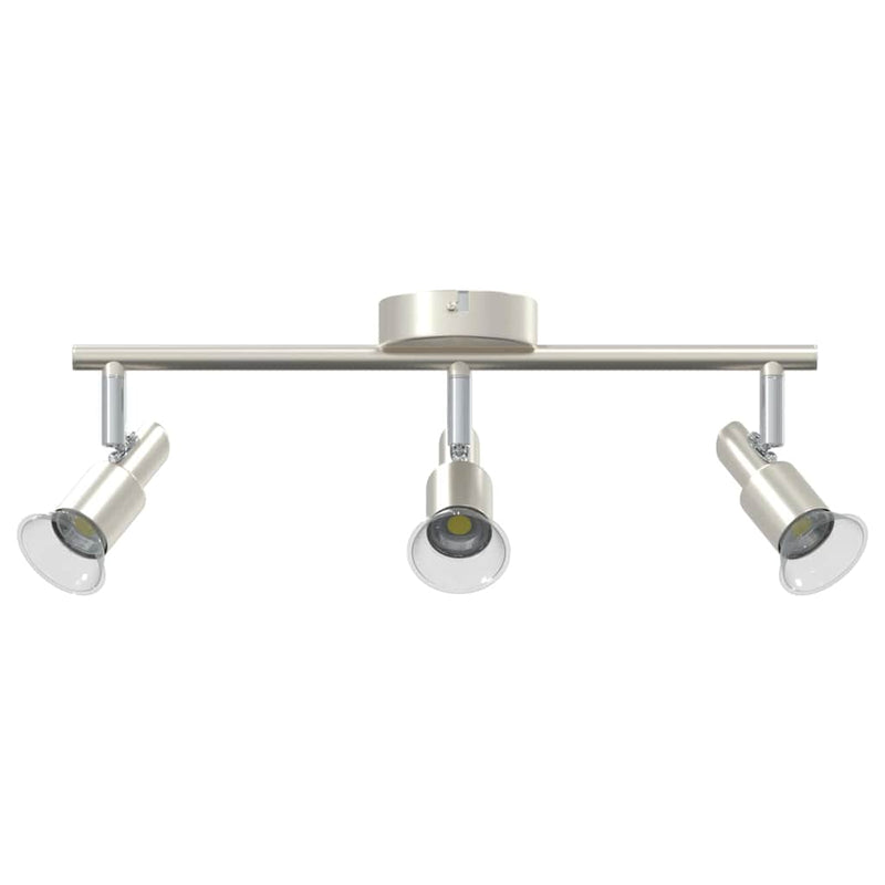 Load image into Gallery viewer, Vidaxl plafondspot met schijnwerpers nikkel 39 x 10,5 x 10,5 cm staal

