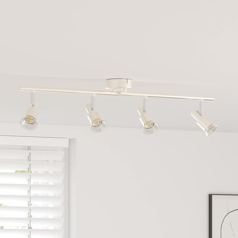Load image into Gallery viewer, Vidaxl plafondspot met schijnwerpers nikkel 70 x 9 x 12,5 cm staal
