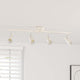 Vidaxl plafondspot met schijnwerpers nikkel 70 x 9 x 12,5 cm staal