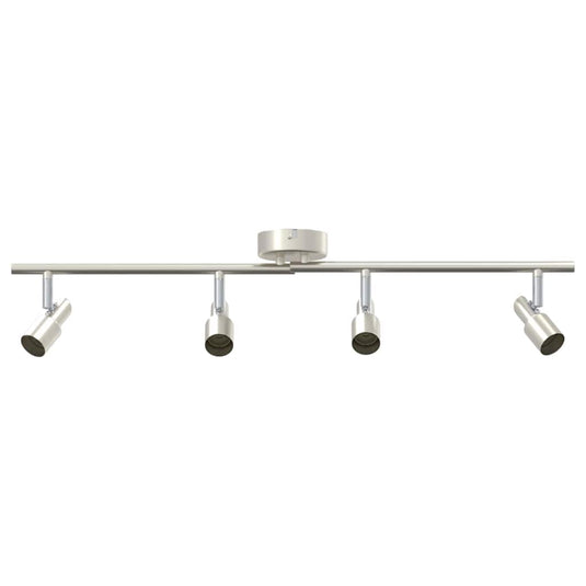 Vidaxl plafondspot met schijnwerpers nikkel 70 x 9 x 12,5 cm staal