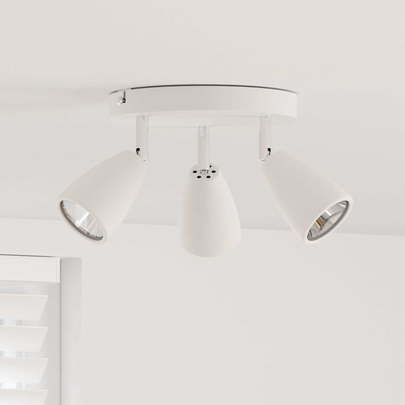 Load image into Gallery viewer, Vidaxl plafondspot met schijnwerpers wit 19 x 19 x 14,5 cm metaal
