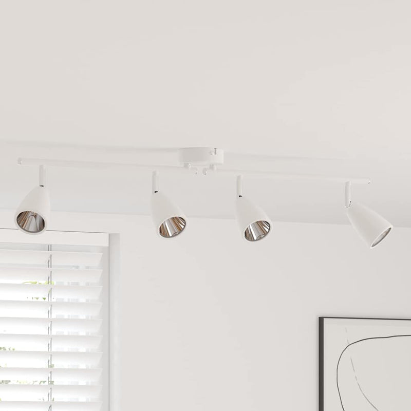 Load image into Gallery viewer, Vidaxl plafondspot met schijnwerpers wit 25.5 x 8 x 16 cm metaal
