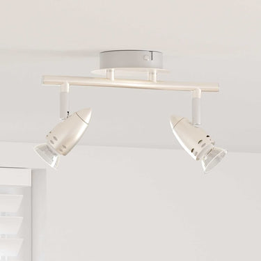 Vidaxl plafondspot met schijnwerpers nikkel 27 x 10 x 12 cm metaal