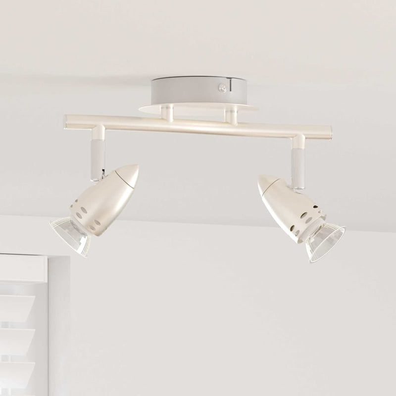 Load image into Gallery viewer, Vidaxl plafondspot met schijnwerpers nikkel 27 x 10 x 12 cm metaal

