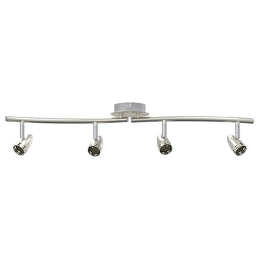 Vidaxl plafondspot met schijnwerpers nikkel 27 x 10 x 12 cm metaal
