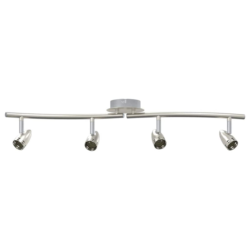 Load image into Gallery viewer, Vidaxl plafondspot met schijnwerpers nikkel 27 x 10 x 12 cm metaal
