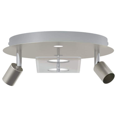 Vidaxl plafondspot nikkel 29 x 29 x 11 cm staal en glas