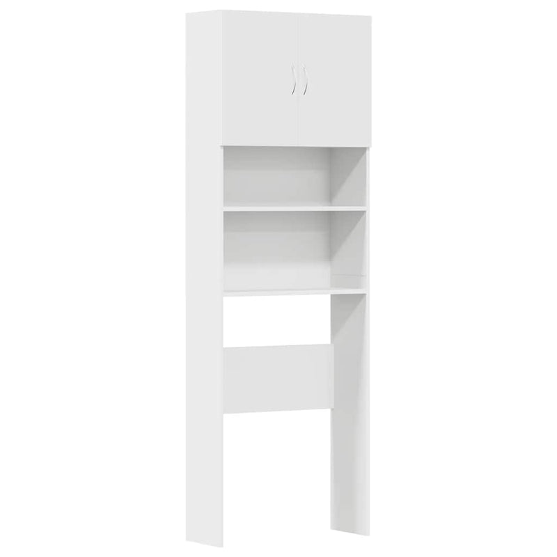 Load image into Gallery viewer, Vidaxl wasmachinekast 64x24x190 cm bewerkt hout wit

