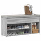 Vidaxl schoenenbank 102x30,5x45cm bewerkt hout grijs sonoma eikenkleur