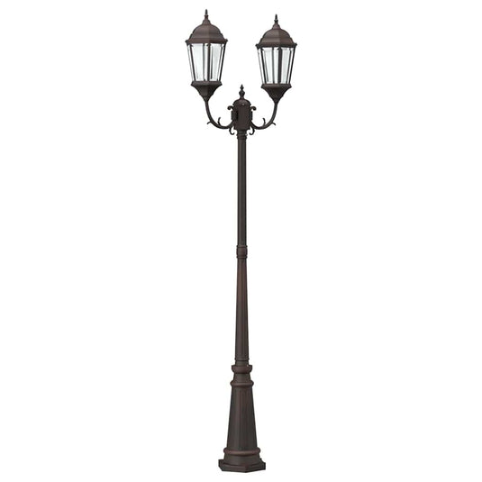 Vidaxl tuinverlichting brons 68 x 20 x 235 cm aluminium en glas
