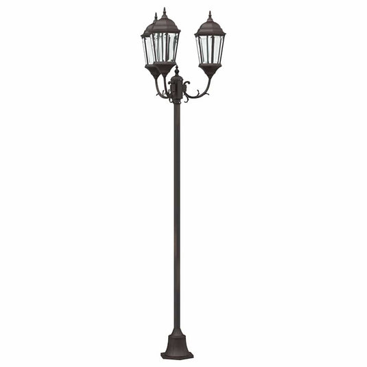 Vidaxl tuinverlichting brons 57 x 49 x 241 cm aluminium en glas