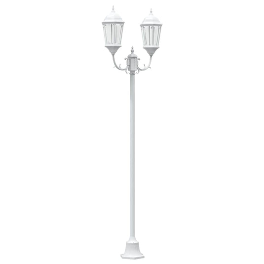 Vidaxl tuinverlichting wit 68 x 20 x 235 cm aluminium en glas