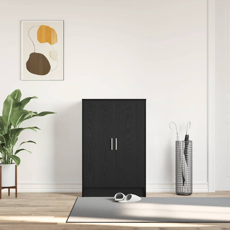 Load image into Gallery viewer, Vidaxl schoenenkast 60x35x92 cm spaanplaat zwart eikenkleurig
