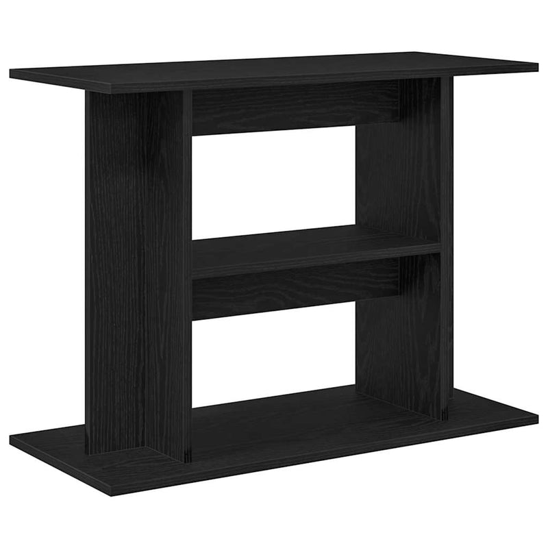Load image into Gallery viewer, Vidaxl aquariumstandaard 80x35x60 cm spaanplaat zwart eikenkleurig
