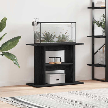 Vidaxl aquariumstandaard 80x35x60 cm spaanplaat zwart eikenkleurig