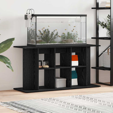 Vidaxl aquariumstandaard zwart eiken 120x40x60 cm bewerkt hout