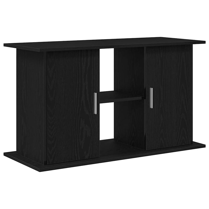 Load image into Gallery viewer, Vidaxl aquariumstandaard zwart eiken 101x41x58 cm bewerkt hout
