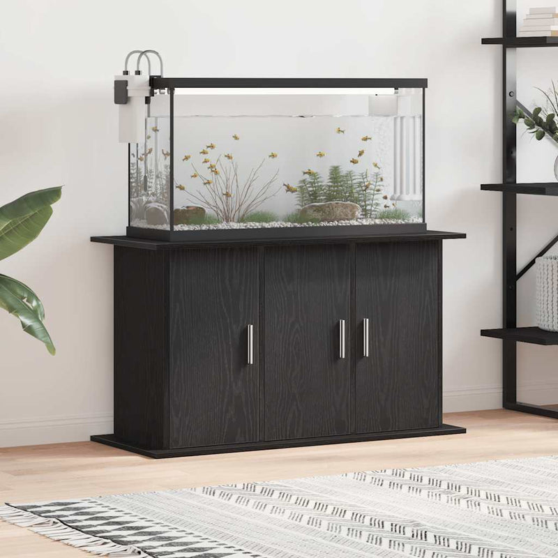 Load image into Gallery viewer, Vidaxl aquariumstandaard zwart eiken 101x41x58 cm bewerkt hout
