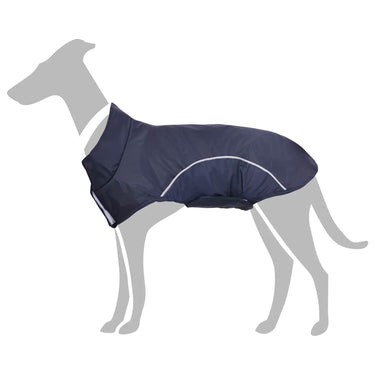 Vidaxl hondenregenjas met reflecterende strips polyester blauw xxs