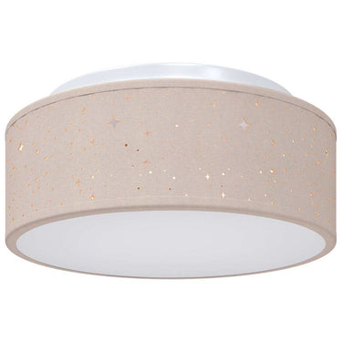 Vidaxl plafonnière met schijnwerpers taupe 30 x 30 x 13,5 cm stof