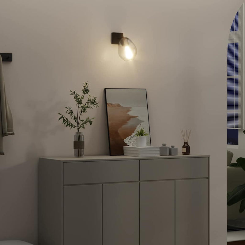 Load image into Gallery viewer, Vidaxl plafondspot zwart 13 x 13 x 26 cm glas en metaal
