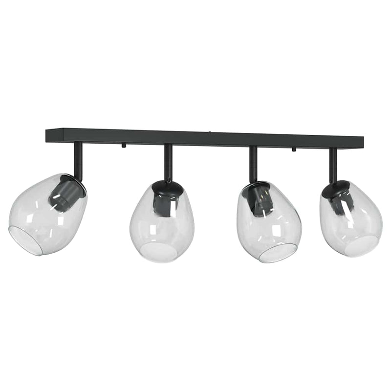 Load image into Gallery viewer, Vidaxl plafondspot zwart 73.5 x 13 x 26 cm glas en metaal
