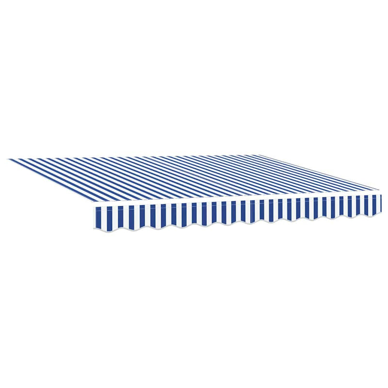 Load image into Gallery viewer, Vidaxl vervangingsdoek voor zonnescherm blauw en wit 330 x 195 cm

