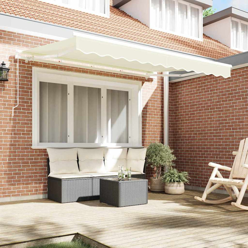Load image into Gallery viewer, Vidaxl vervangingsdoek voor zonnescherm crème 280 x 195 cm polyester
