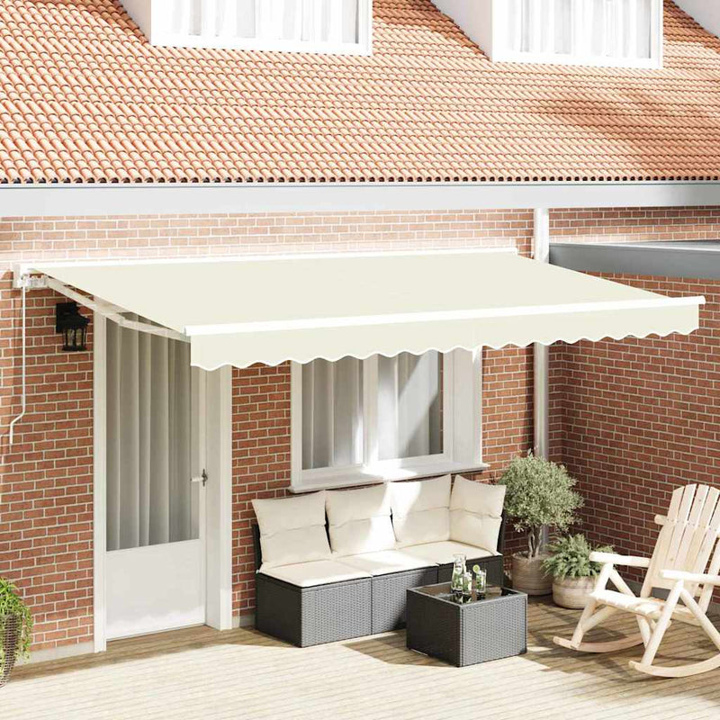 Load image into Gallery viewer, Vidaxl vervangingsdoek voor zonnescherm crème 380 x 195 cm polyester
