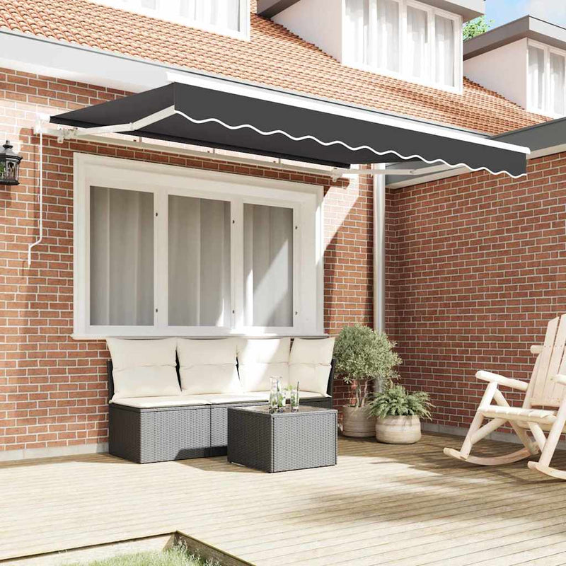Load image into Gallery viewer, Vidaxl vervangingsdoek voor zonnescherm antraciet 280 x 195 cm
