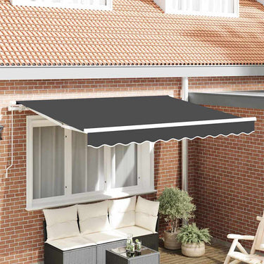 Vidaxl vervangingsdoek voor zonnescherm antraciet 330 x 195 cm