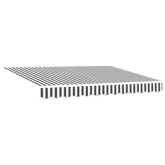 Vidaxl vervangingsdoek voor zonnescherm antraciet en wit 235 x 195 cm
